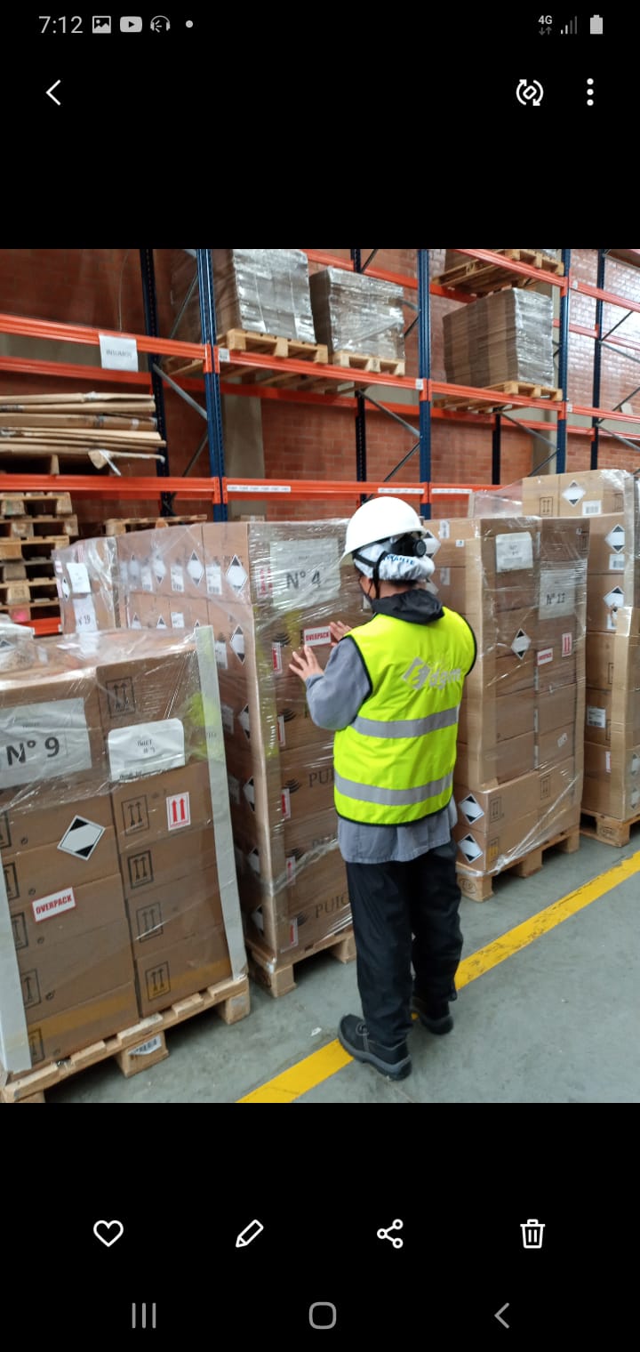 Verificación de pallets etiquetados