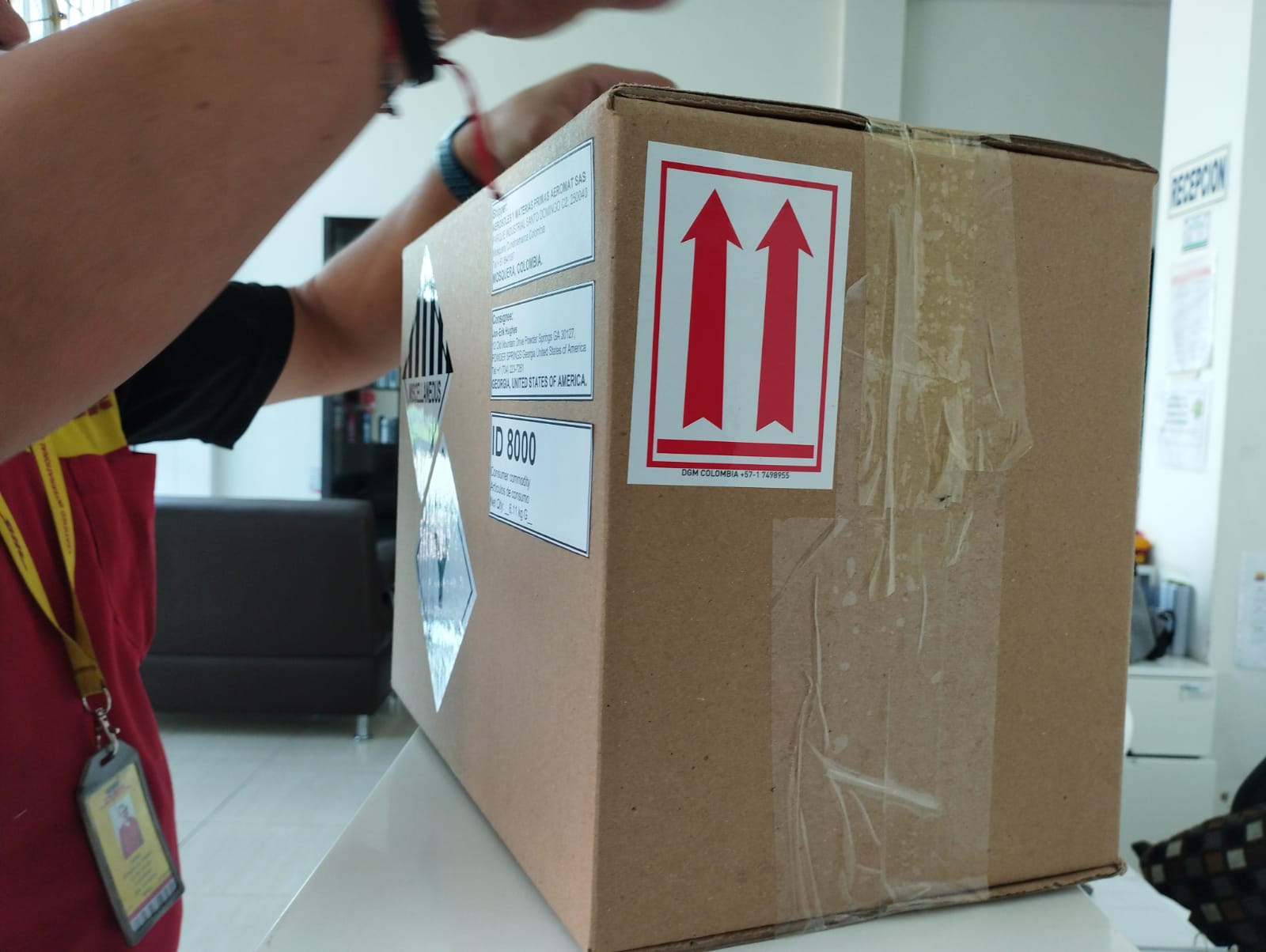 Marcado de caja para despacho